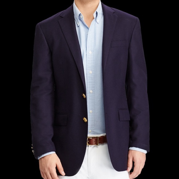 Ralph Lauren Polo I Navy Wool Blazer Sportcoat Jacket USA New $995